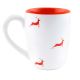 Red Running Deer Decorative Handcraft Ceramic Coffee Mug